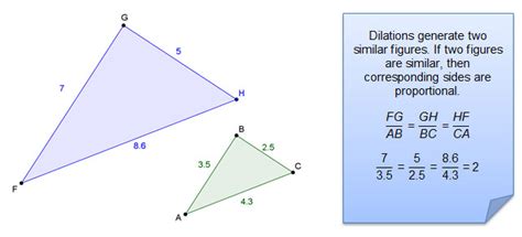 Example of Dilations and Similarity